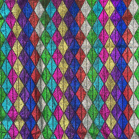 2 Yards Harlequin Metallic Tissue Lame - Synthetic