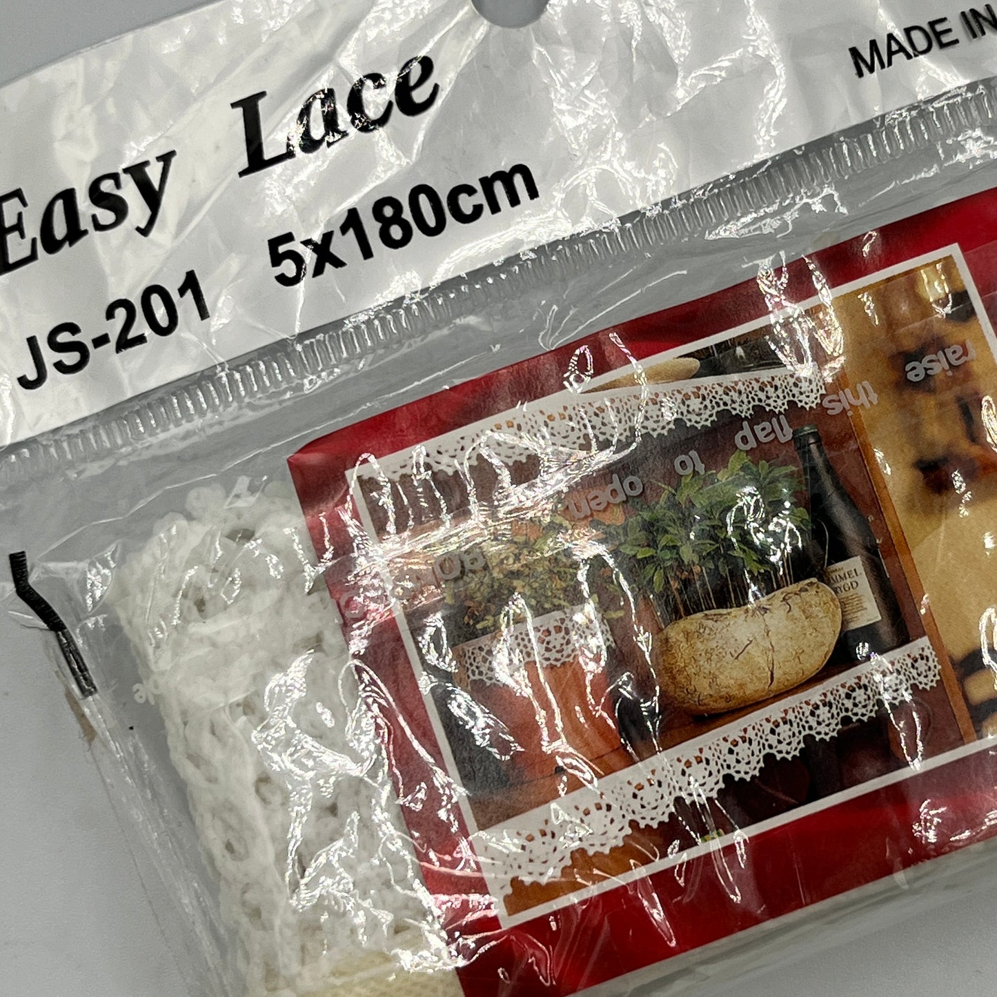 Easy Lace, Stick-On Lace Trim for Decor