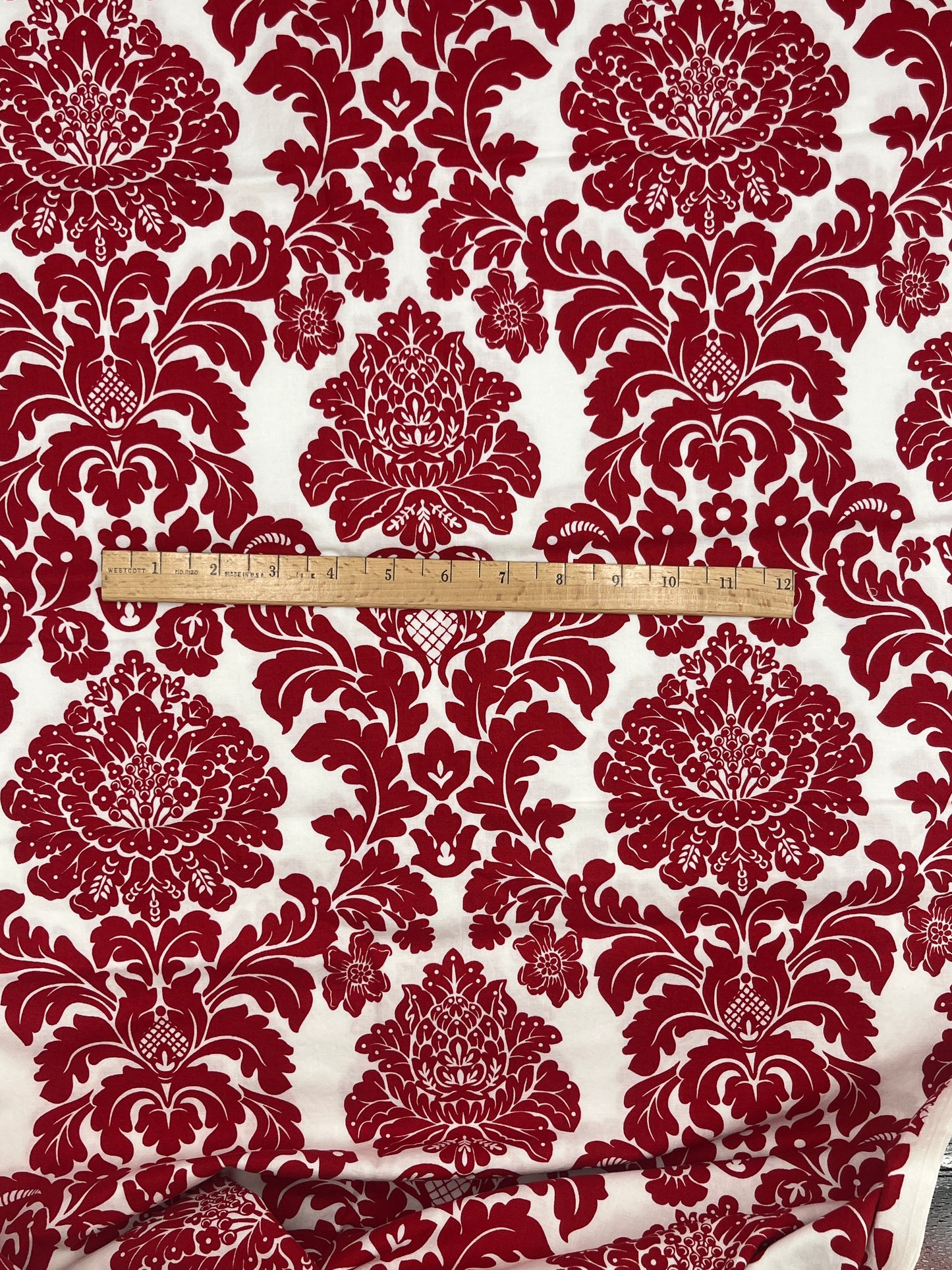 1 7/8 Yard, "Delovely Damask" by Michael Miller, Premium Cotton