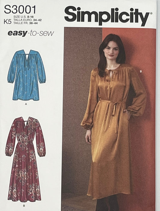 Simplicity 3001 Pattern