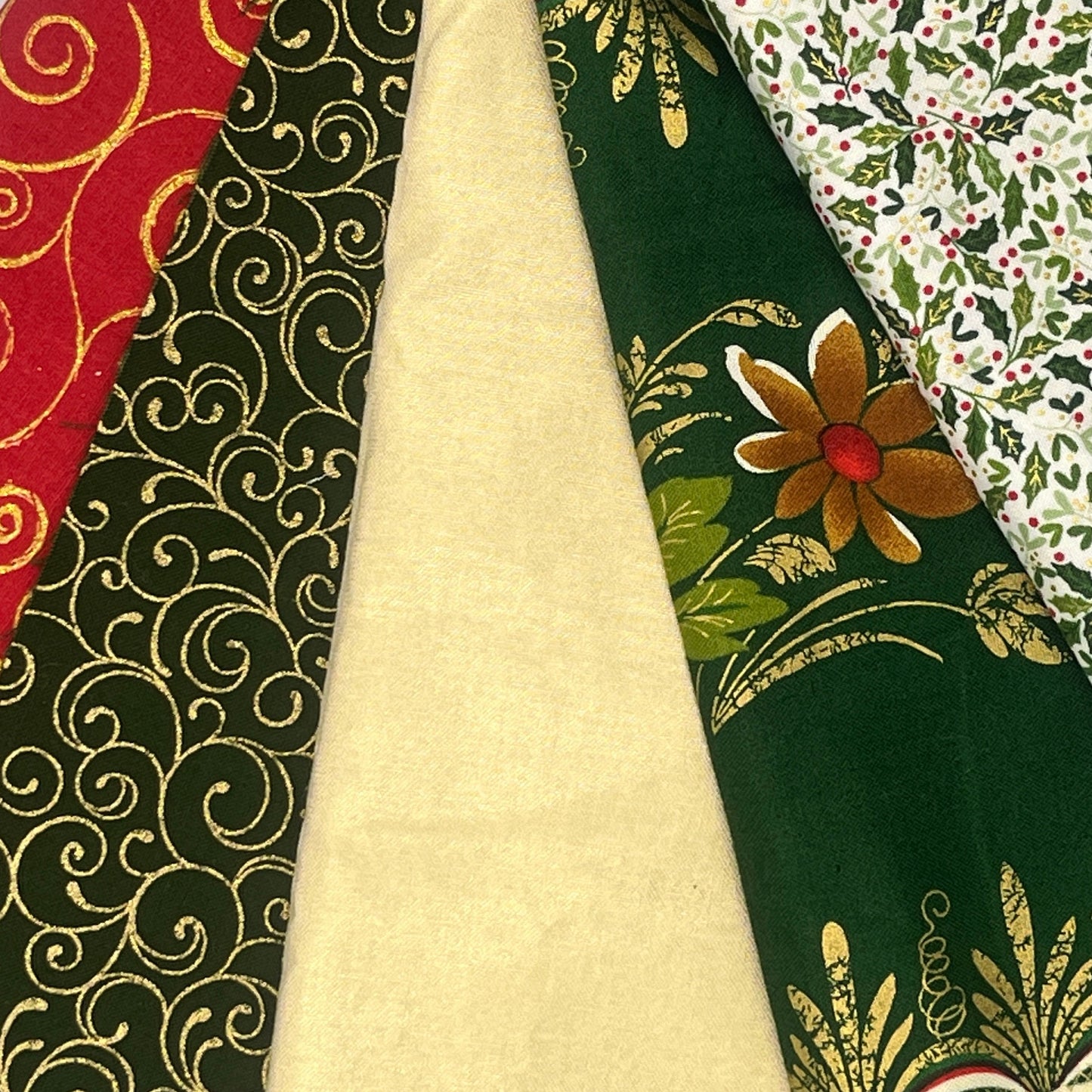 Holiday Metallic Cotton Bundle, 5 Pieces