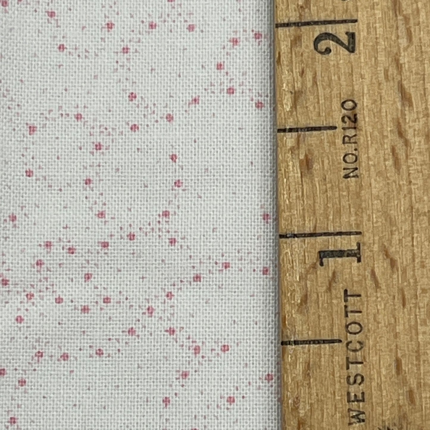 1 1/3 Yard Helen Weinman for Tiny Pink Dot Swirl Print, Quilting Cotton