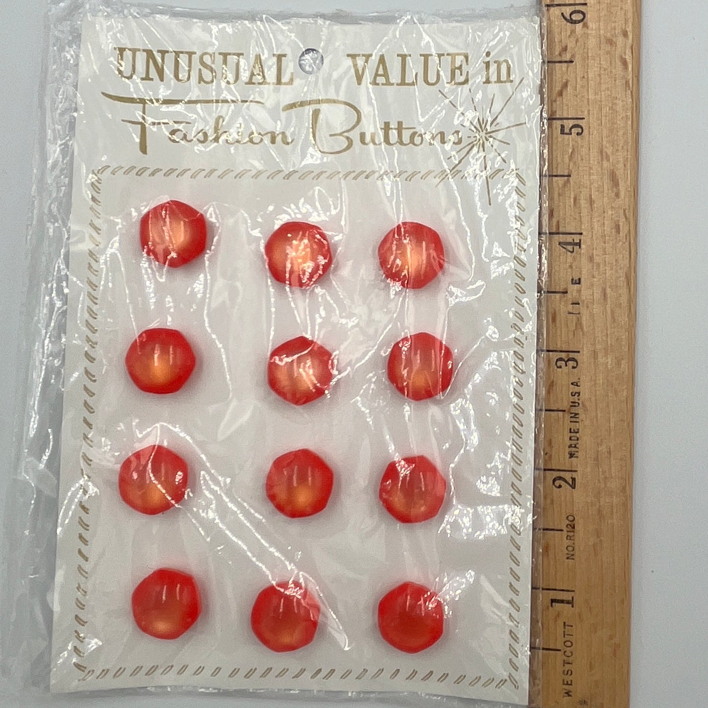 Twelve, 5/8 Inch Vintage Buttons