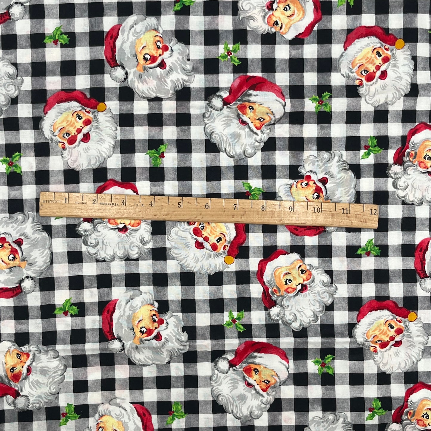 1 2/3 Yard “Merry Santa” Holiday Quilting Cotton
