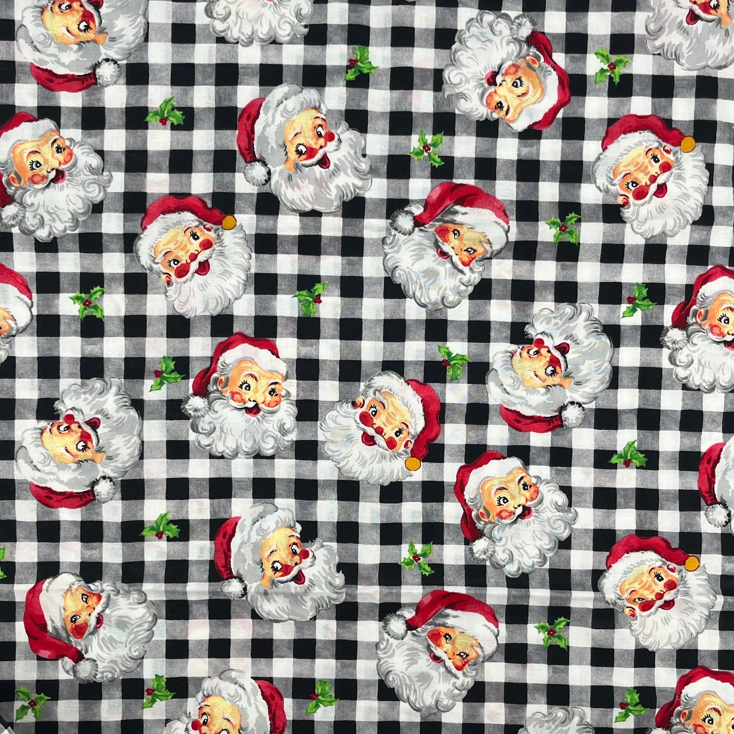 1 2/3 Yard “Merry Santa” Holiday Quilting Cotton