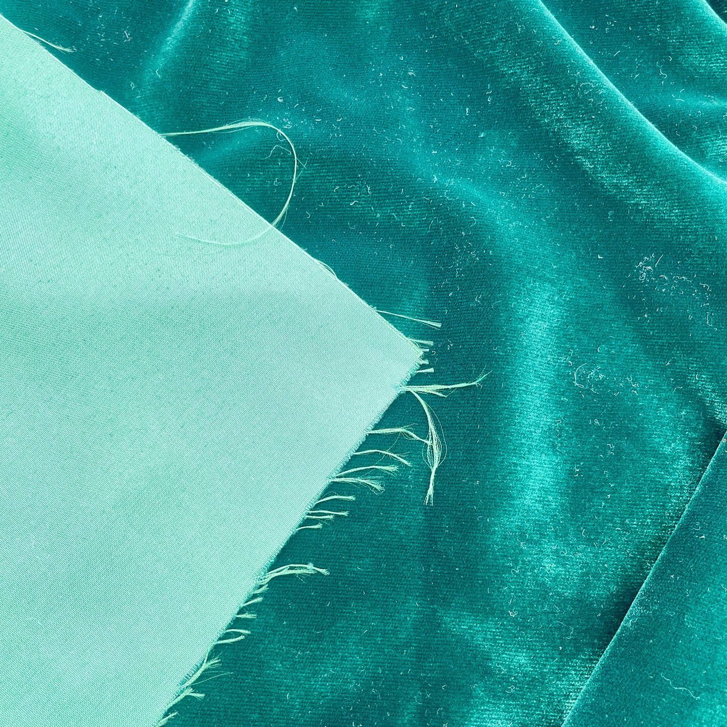 7/8 Yard Evergreen Velvet, Heavyweight Apparel or Decor Fabric