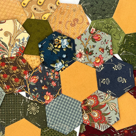 Hex Quilt Scrap and Template Bundle