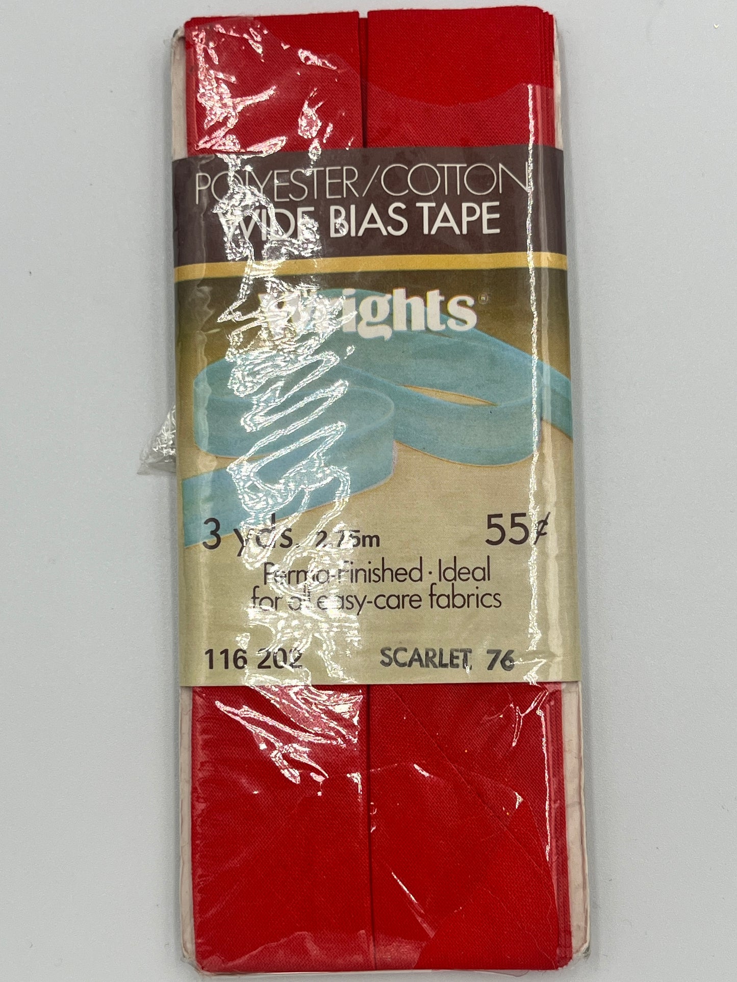 Wrights Wide Bias Tape, Scarlet