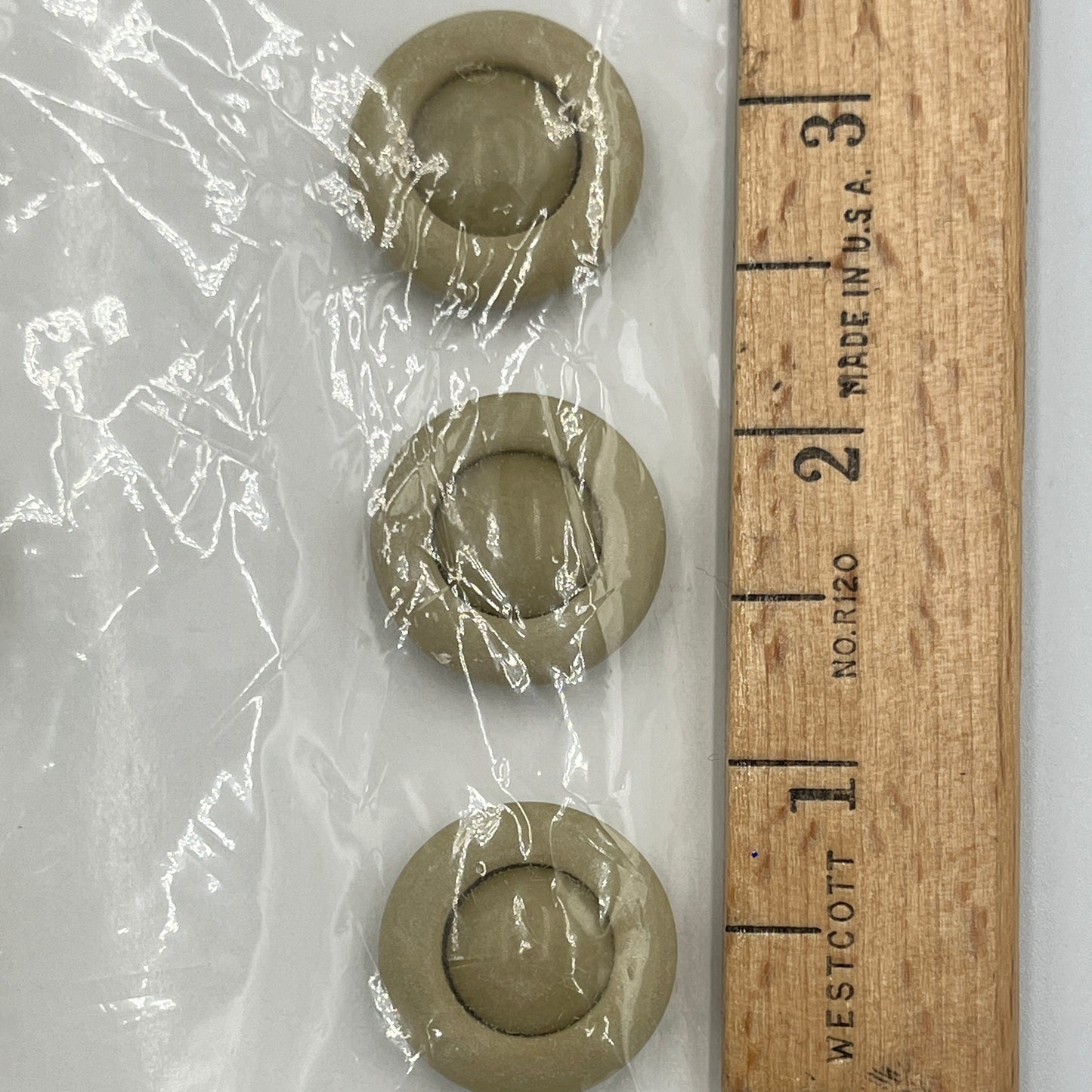Six, 3/4 Inch Vintage Buttons