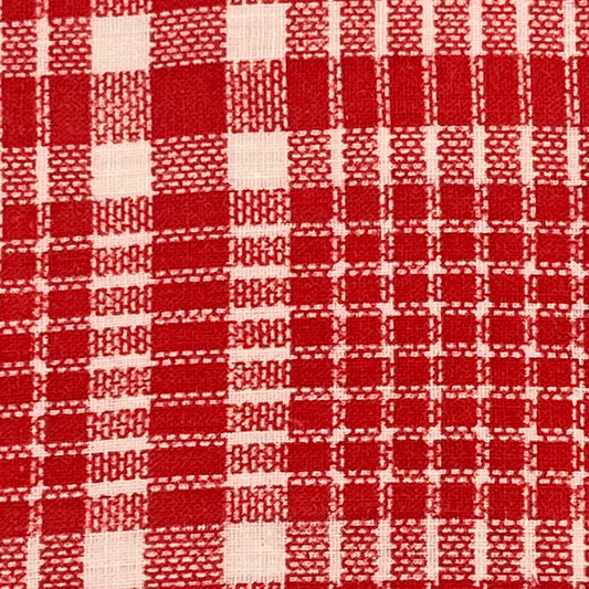 2 Pieces Cotton Linen, Vintage, 4 1/4 & 1 1/2 Yards