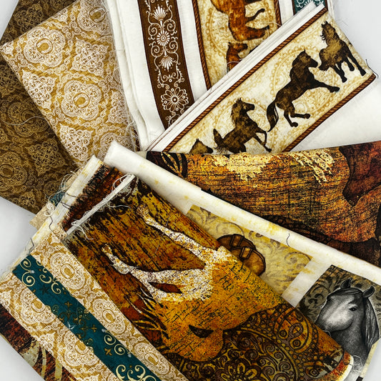 Cowboy Quilt Bundle, Premium Quilting Cotton