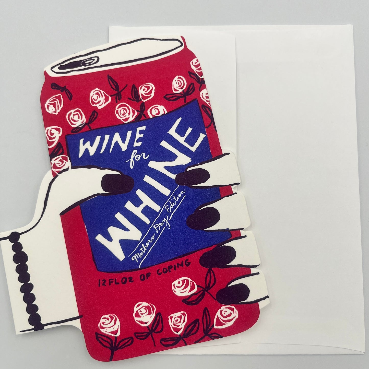 "Wine for Whine, Mother’s Day Edition” Greeting Card, Egg Press