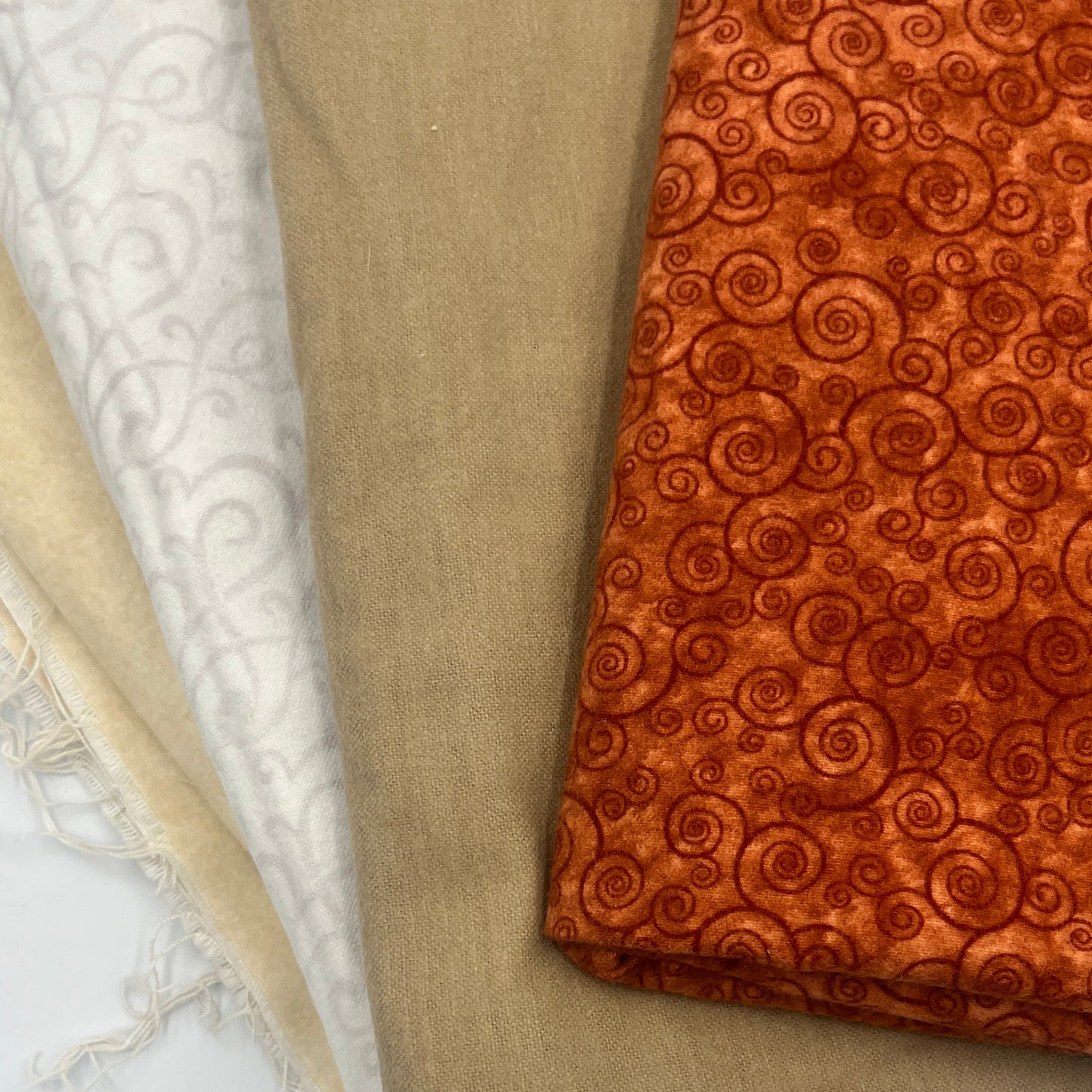 Harvest Swirls Fall Cotton Flannel Bundle, 2 1/2 Yards Total