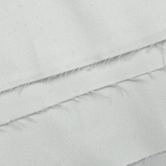 1/2 Yard White Poly Twill, 68” Wide, Bottomweight