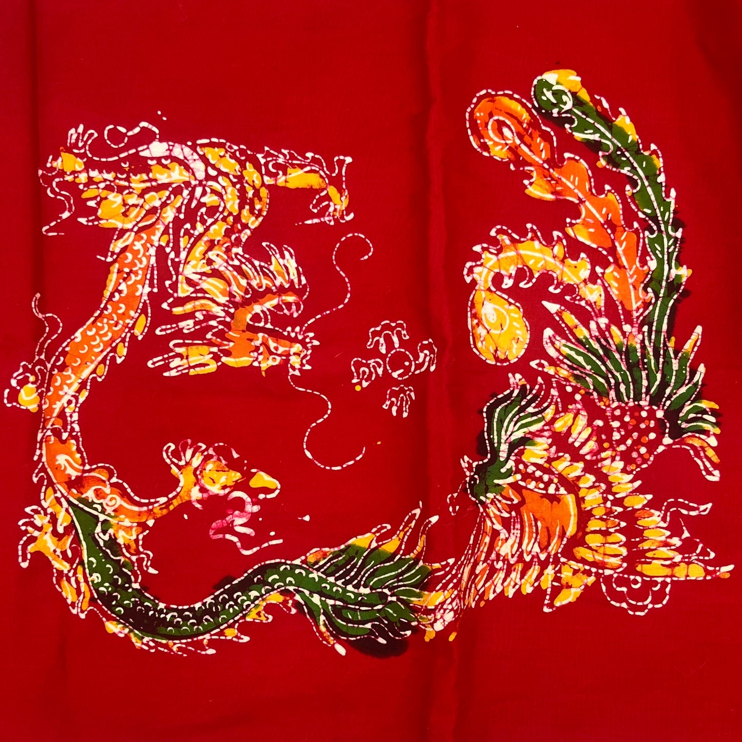 Pair of Embroidered Cotton Pillow Shams, Warm Red with Floral Detailing