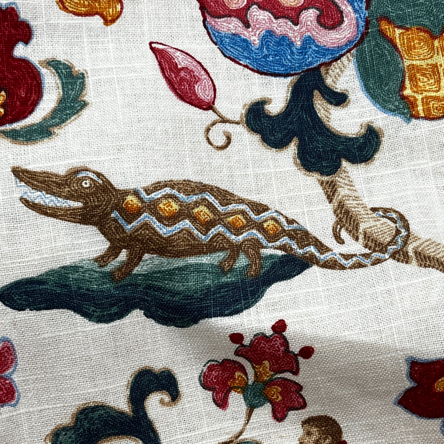 SPECIAL FIND, 2 Yards "Sultan's Walk" by P/Kaufmann, Soil & Stain Repellent Linen