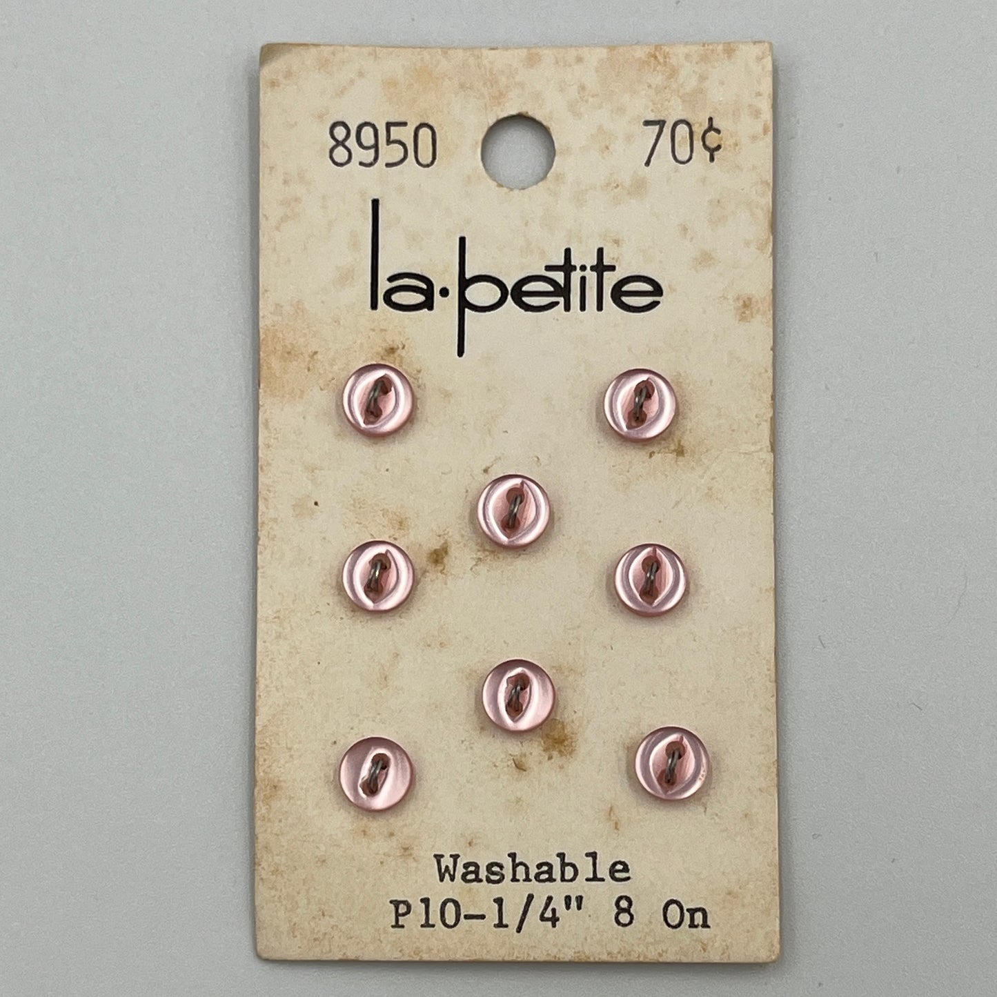 8, 1/4 Inch Vintage Buttons
