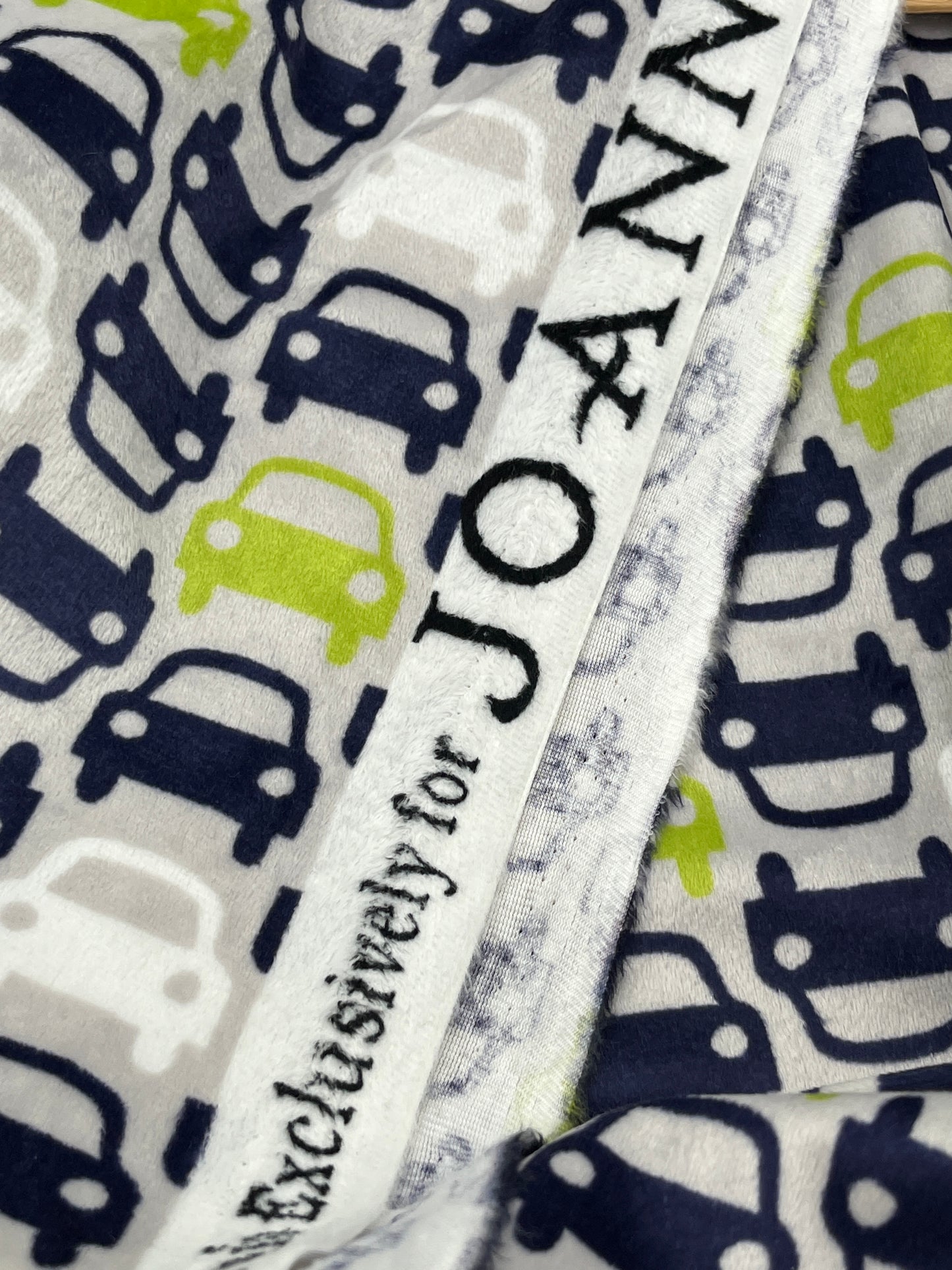 1 Yard Minky Knit Cars from Joann, Polyester