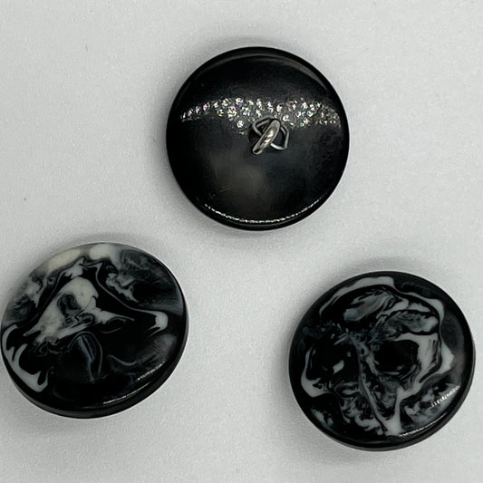 3, 3/4 Inch Vintage Buttons