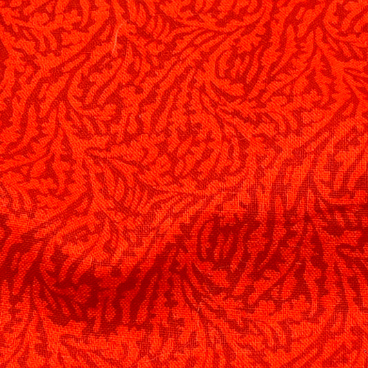 2/3 Yard Red Leaf Quilting Cotton