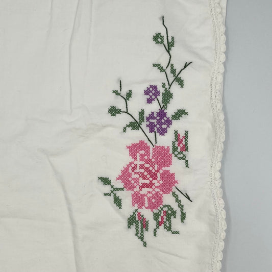 Cross Stitch Pillowcase