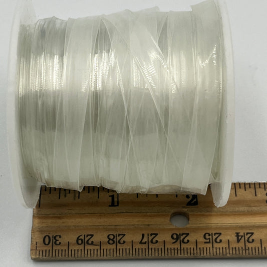 Mandala Crafts Clear Elastic Strap, Nearly Full 33-Yard Roll