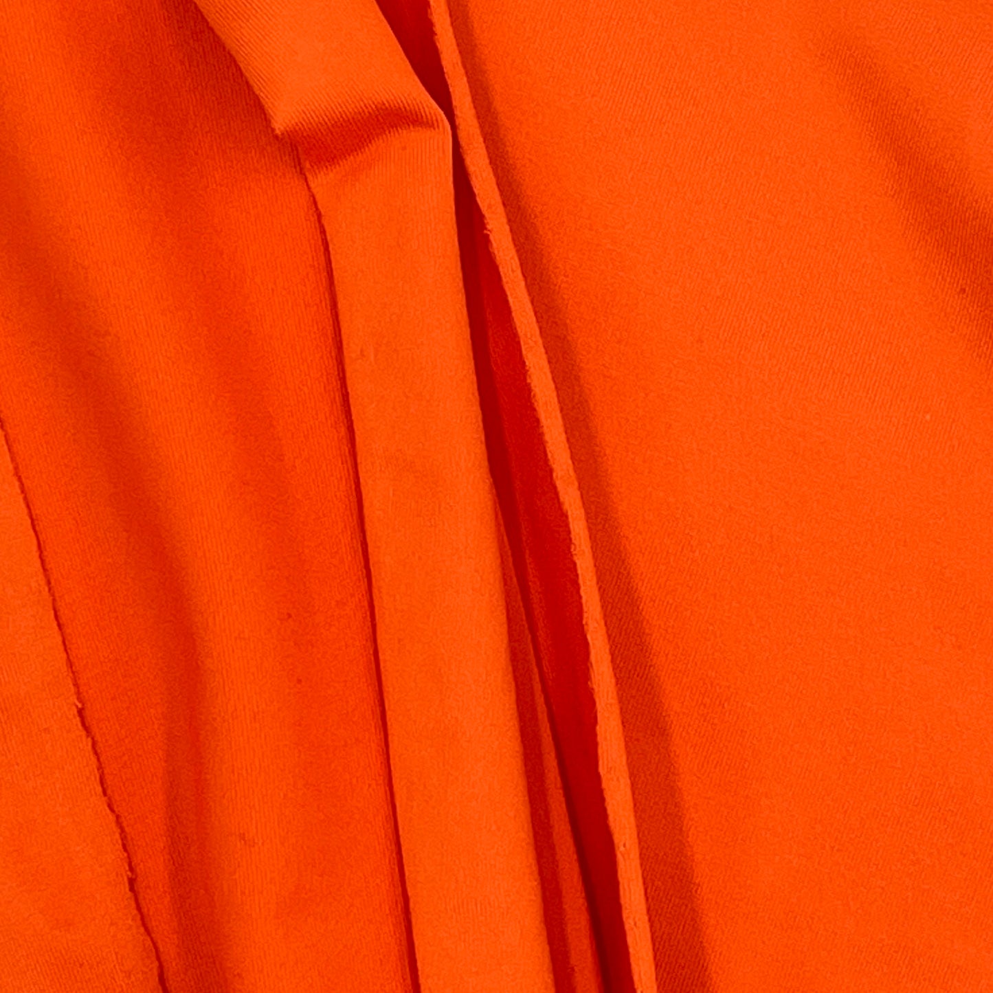 2 Yards Safety Orange Scuba Knit – Polyester, 64” Wide