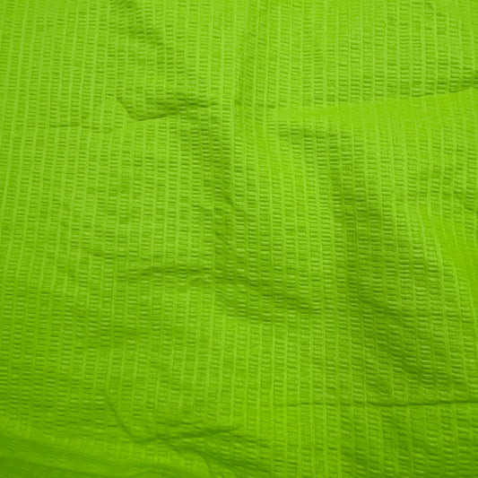 5 1/2 Yards Lime Green Textured Seersucker – Cotton