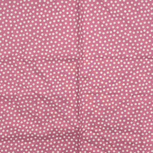 1/2 Yard Pink Polka Dot, Premium Quilting Cotton