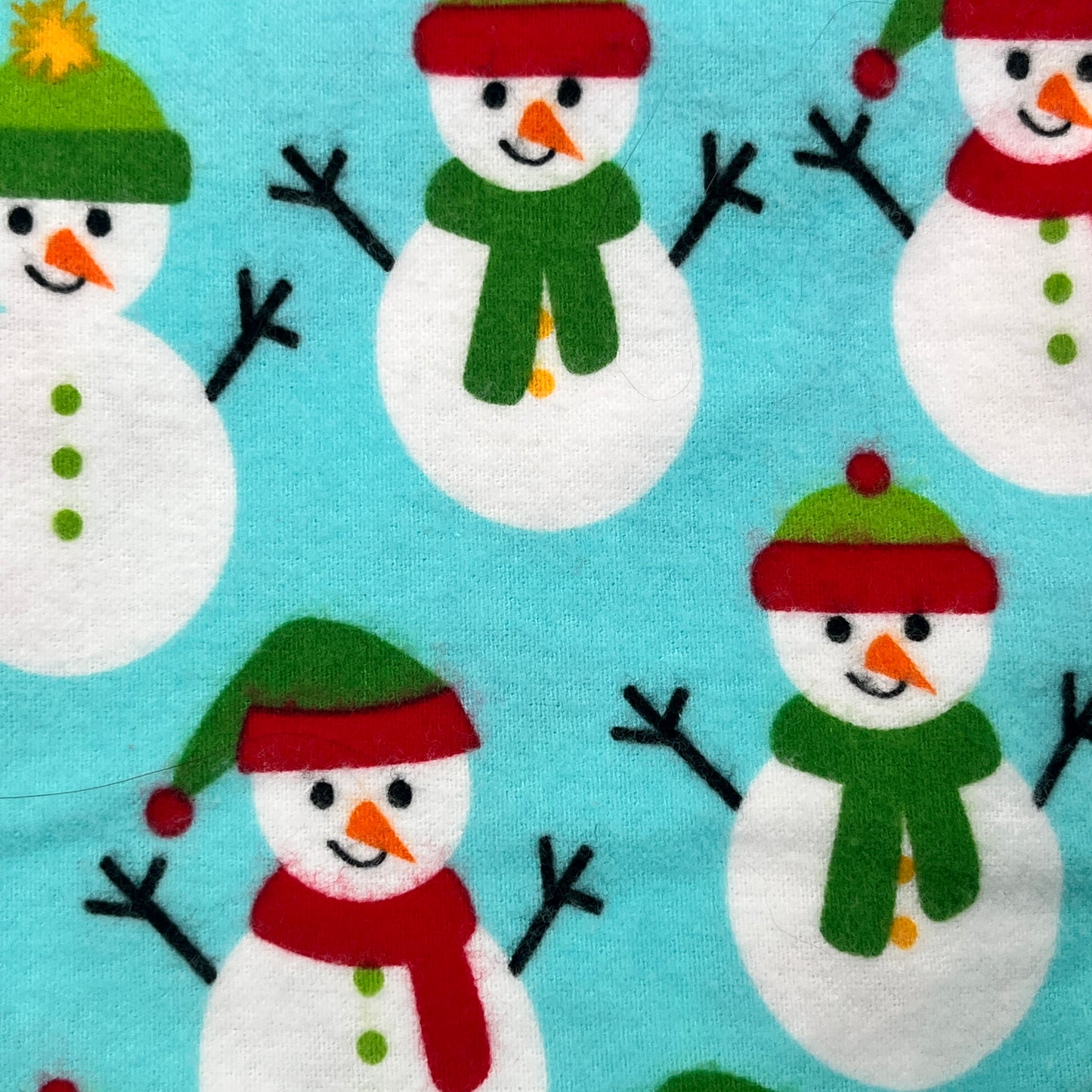 2 Yards “Jingle” Snowmen by Ann Kelle for Robert Kaufman, Cotton Flannel