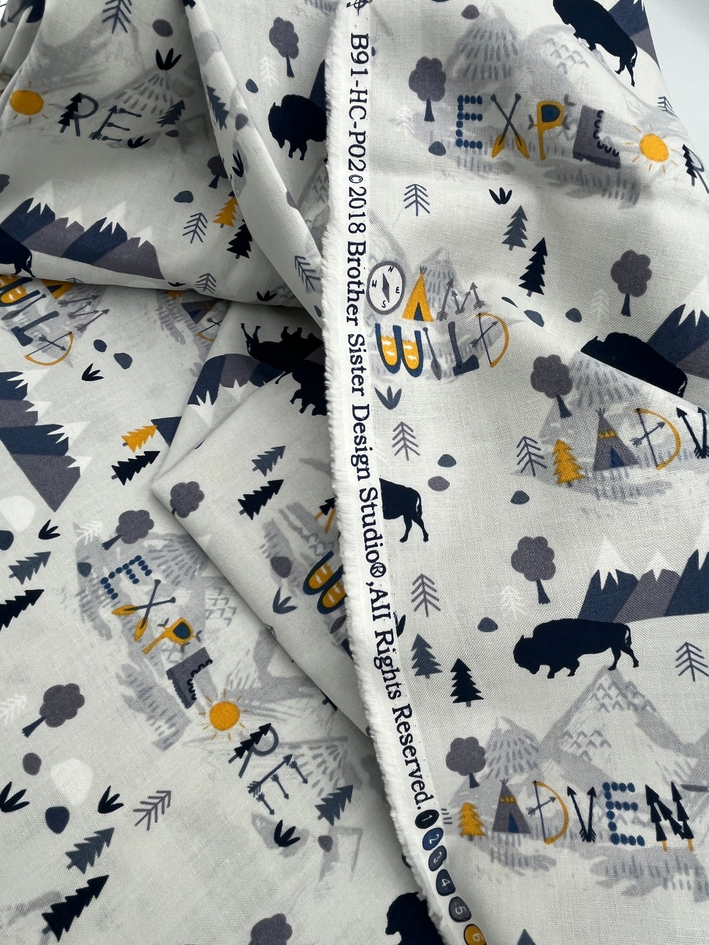 2 1/3 Yards Roam Wild Premium Quilting Cotton, Brother Sister Design Studio
