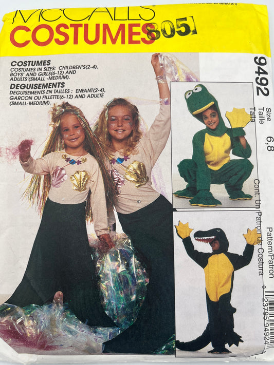 McCall's 9492 Pattern, Uncut