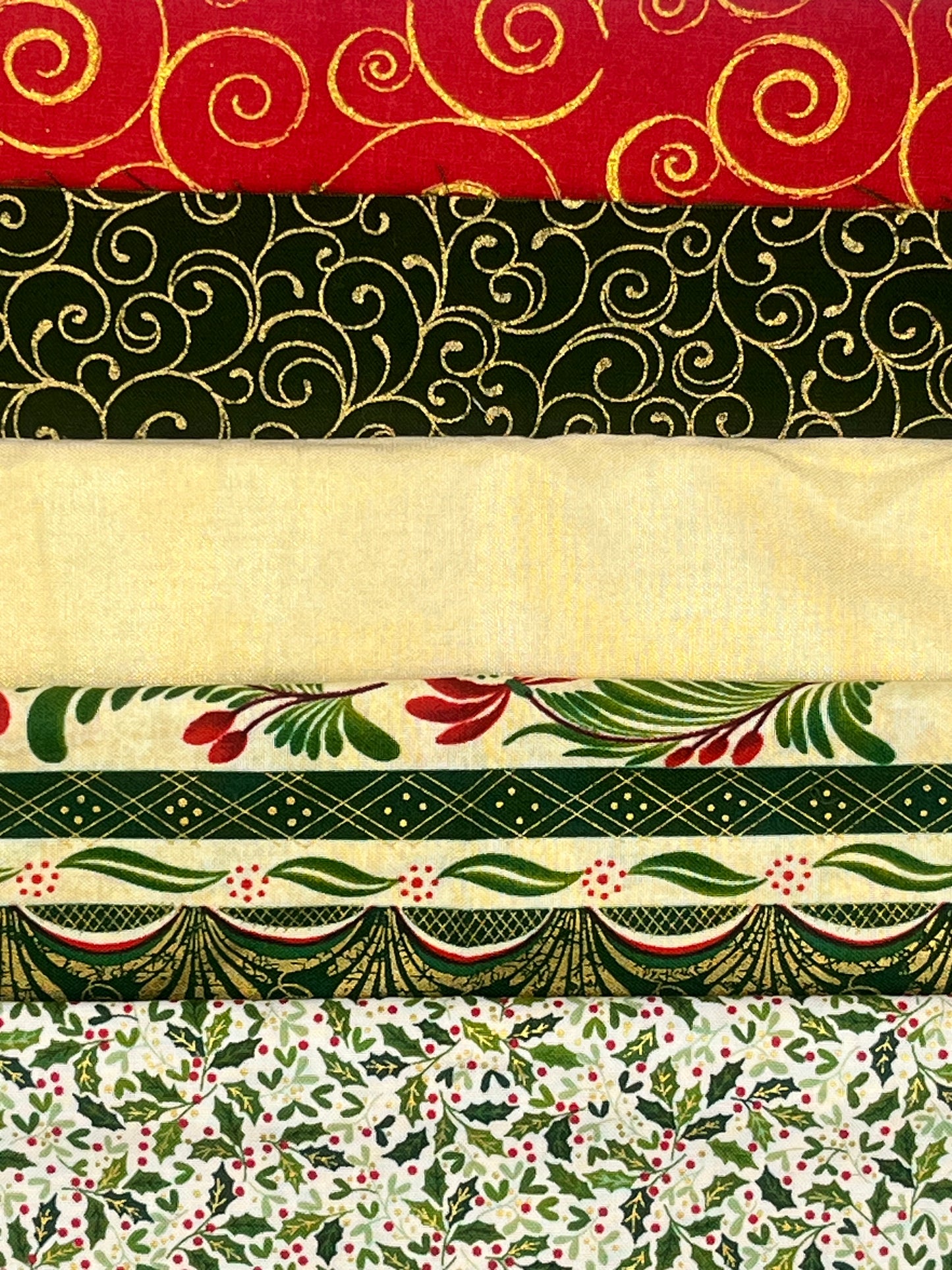 Holiday Metallic Cotton Bundle, 5 Pieces