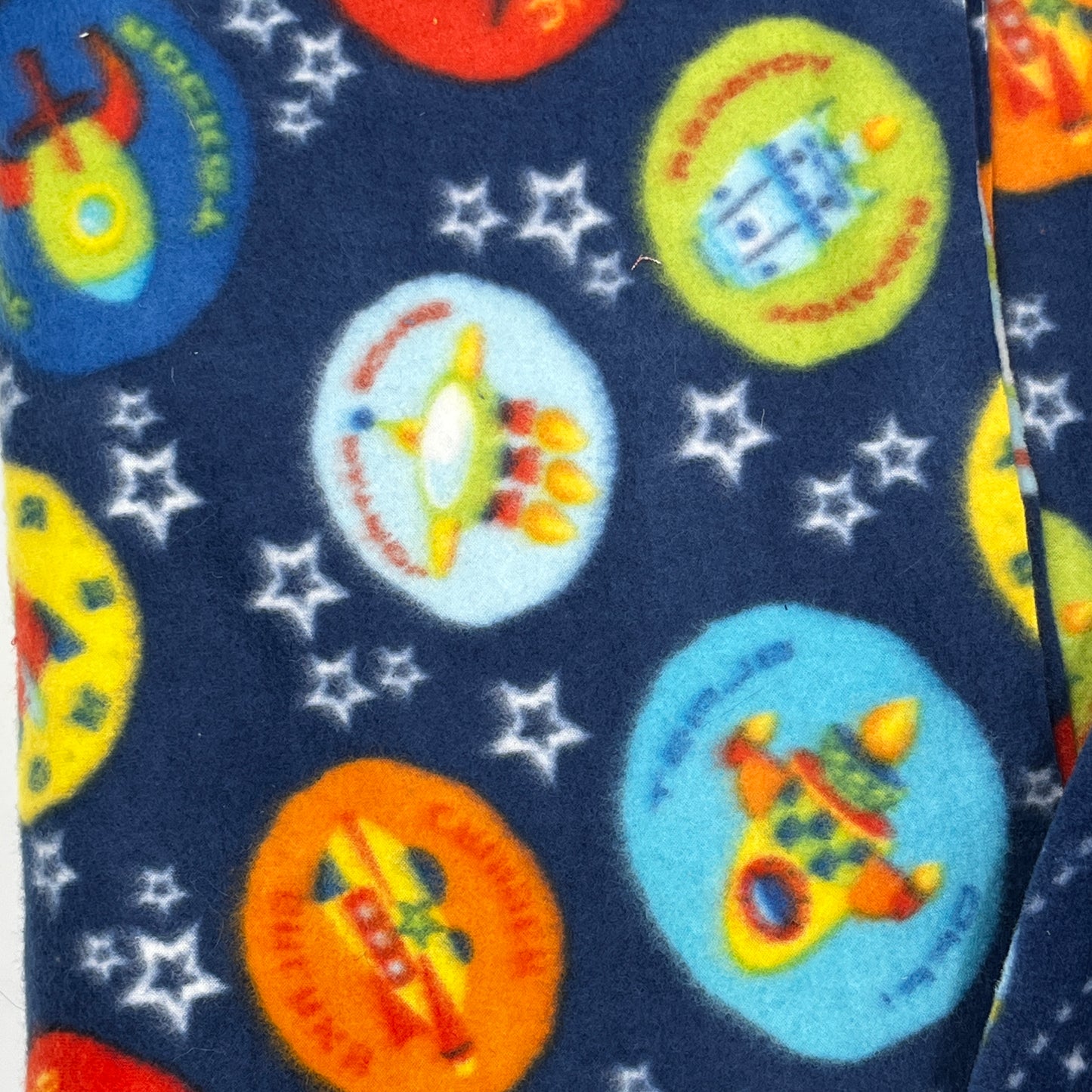 Rockets & Space Theme Fleece Bundle, 3 Yards, Polyester