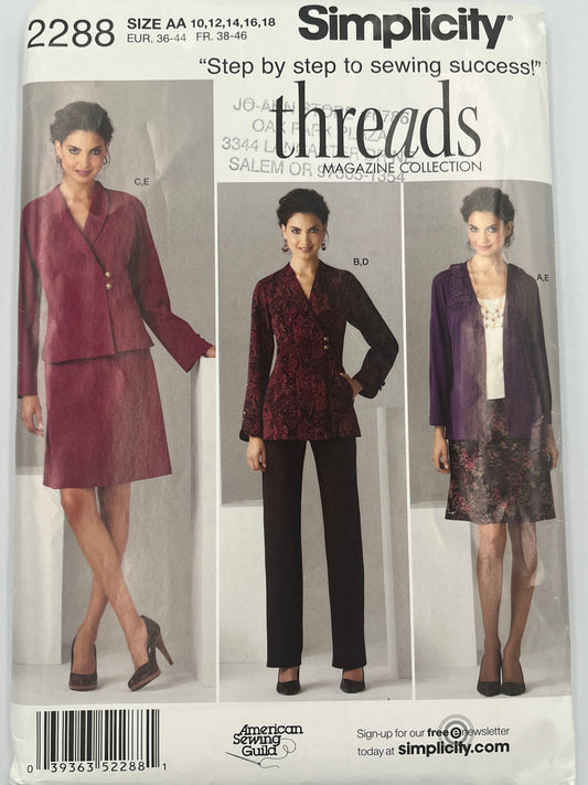 Simplicity 2288 Pattern