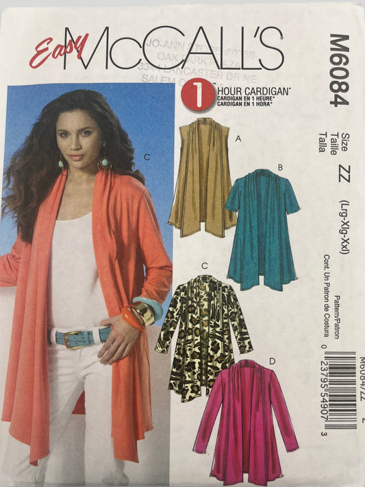 Easy McCall's 6084 Pattern