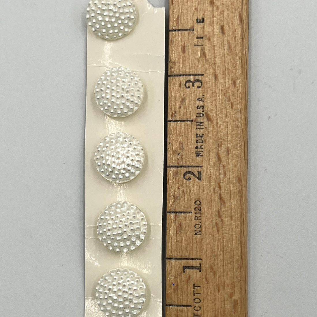 Five, 1/2 Inch Vintage Buttons